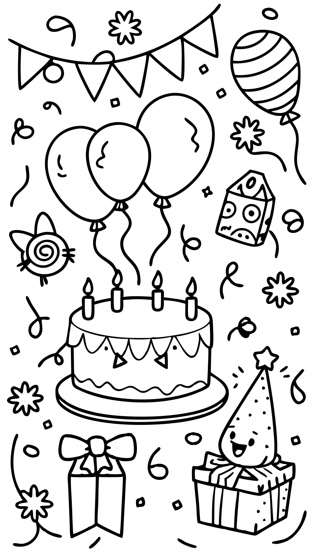 coloring pages party